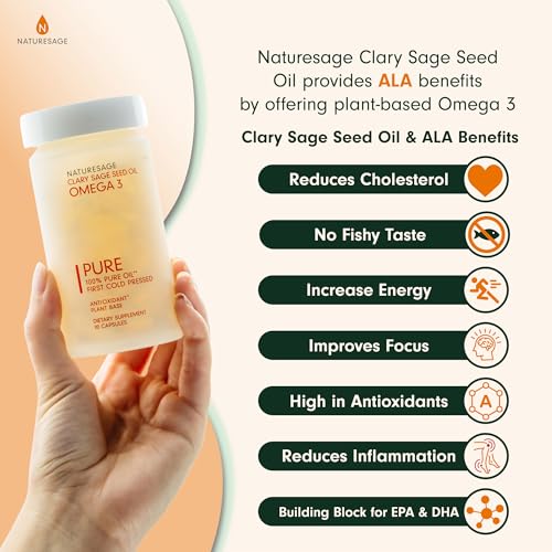 Naturesage Plant-Based Omega 3 Capsules - 90 Count