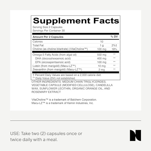 Vegan Omega 3 DHA EPA Supplement - 500MG Daily