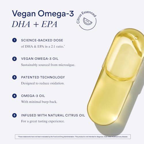 Vegan Omega 3 DHA & EPA for Heart Health