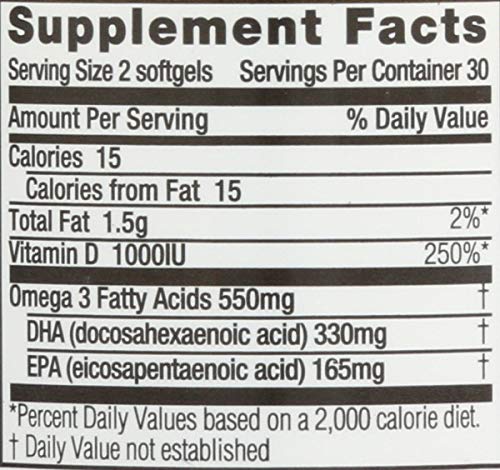 Vegan Omega-3 EPA & DHA Soft Gels, 60 Count