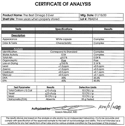 Premium Vegan Omega 3 Algae Supplement - 120 Capsules