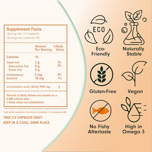 Naturesage Plant-Based Omega 3 Capsules - 90 Count