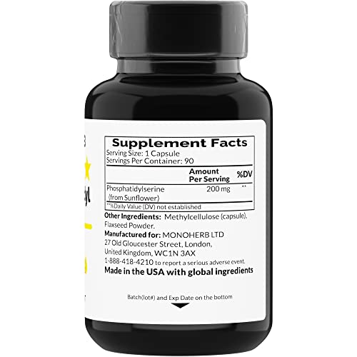 Vegan Omega 3 PhosphatidylSerine 200mg - 90 Capsules