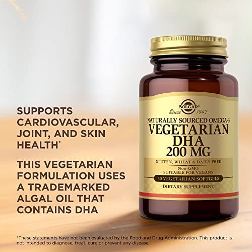 Vegan DHA 200 mg Omega-3 Softgels - 50 Count