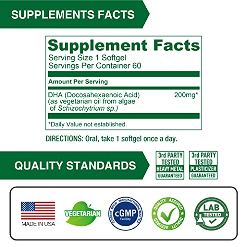 Lovita Vegan Omega 3 Algae Oil Softgels
