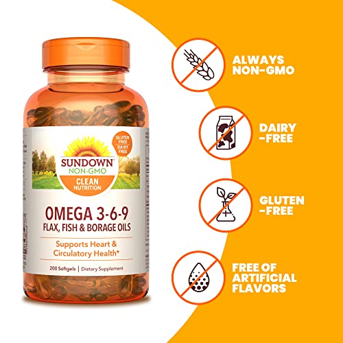 Vegan Omega 3-6-9 Essential Fatty Acid Softgels