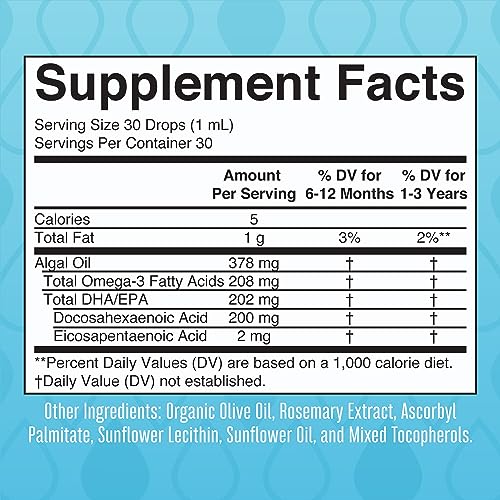 MaryRuth's Vegan Omega-3 Liquid Drops for Kids