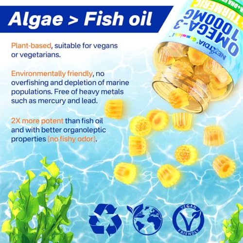 Vegan Omega-3 Gummies with Turmeric for Wellness