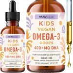 Vegan Omega 3 Liquid Drops for Kids’ Health