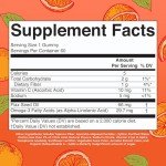 Vegan Omega 3 Gummies with Vitamin C - 60 Count
