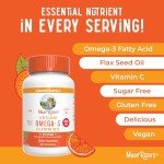 Vegan Omega 3 Gummies with Vitamin C - 60 Count