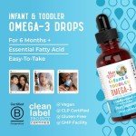 MaryRuth's Vegan Omega-3 Liquid Drops for Kids