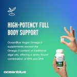 Oceanblue Vegan Omega-3 Algae Oil 1300mg - 60 Softgels