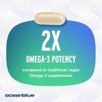 Oceanblue Vegan Omega-3 Algae Oil 1300mg - 60 Softgels