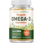 Vegan Omega 3-6-9 Gummies with DHA - 60 Count