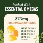 Vegan Omega 3-6-9 Gummies with DHA - 60 Count