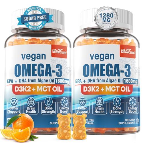 Sugar-Free Vegan Omega 3 Gummies - 1280mg