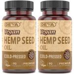 DEVA Vegan Omega 3 6 9 Hemp Oil Capsules