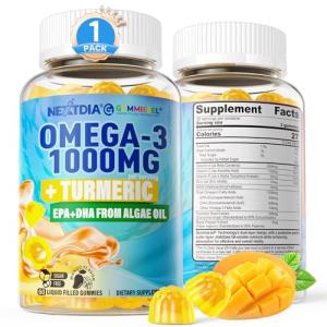 Vegan Omega-3 Gummies with Turmeric for Wellness