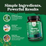 Vegan Omega 3-6-9 Hemp Oil Capsules 1000mg