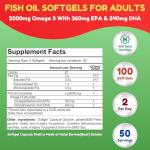Vegan Omega 3 Supplements - Halal Softgels 100 Ct