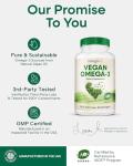 Vegan Omega 3 Algae Supplement - 60 Softgels