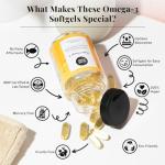 Vegan Algae Omega 3 Supplement - 1000 mg 60 Softgels