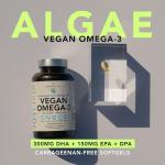 Amandean Vegan Omega 3 Algal Supplement Softgels