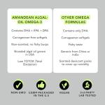 Amandean Vegan Omega 3 Algal Supplement Softgels