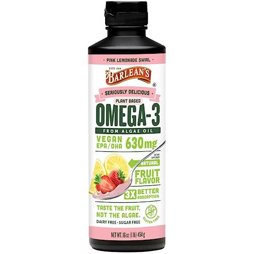 Pink Lemonade Vegan Omega 3 Algal Oil 16 oz
