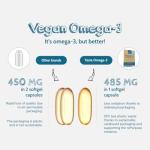 Vegan Omega-3 DHA EPA Capsules for Health