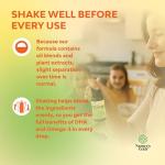 Organic Vegan Omega 3 Liquid for Kids