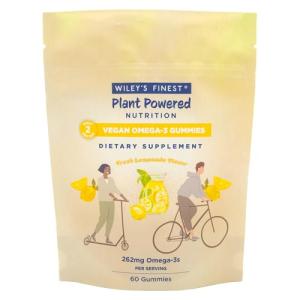 Wiley's Finest Vegan Omega-3 Gummies - Lemon Flavor