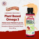 Strawberry Banana Vegan Omega 3 Flaxseed Oil