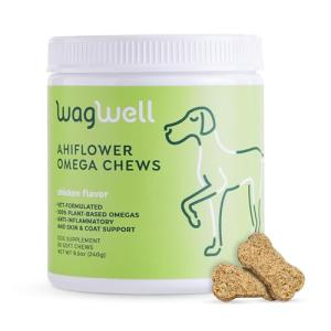 WagWell Vegan Omega 3 Dog Chews - 60 Soft Bites