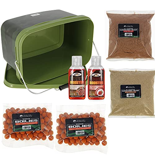 DNA NGT Carp Bait Bucket Set with Booster