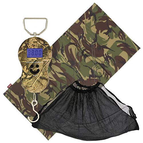 DNA Camo Carp Fishing Weigh Scales & Mat Set