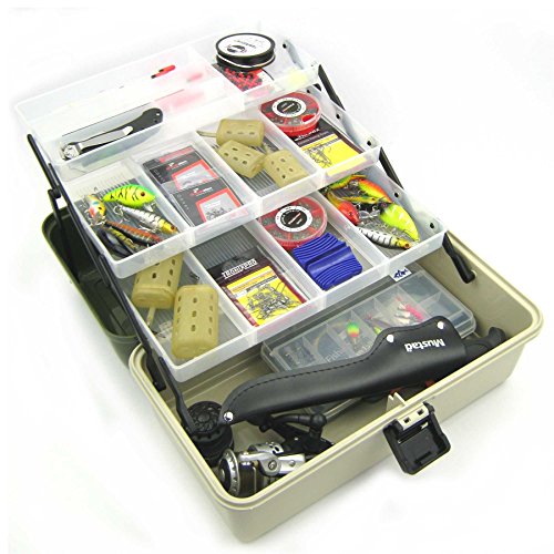 Roddarch 3-Tray Cantilever Fishing Tackle Box
