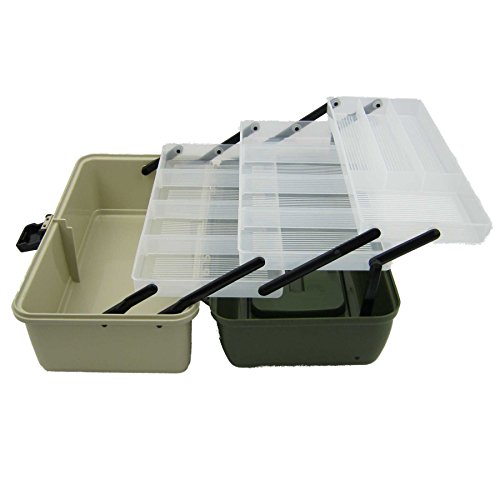 Roddarch 3-Tray Cantilever Fishing Tackle Box