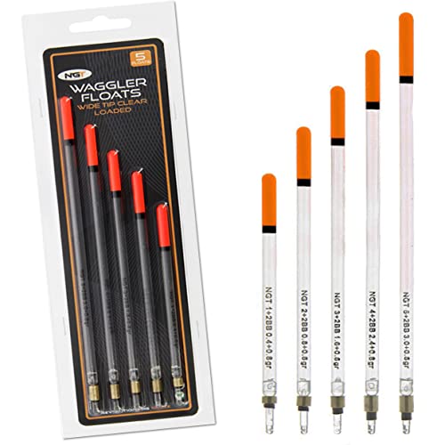 NGT 5-Pack Wide Tip Loaded Waggler Floats
