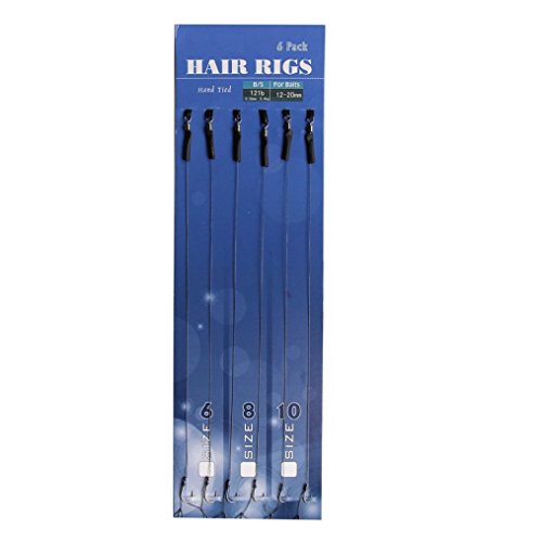 Ready Tied Hair Rigs with Barbless Hooks for Carp