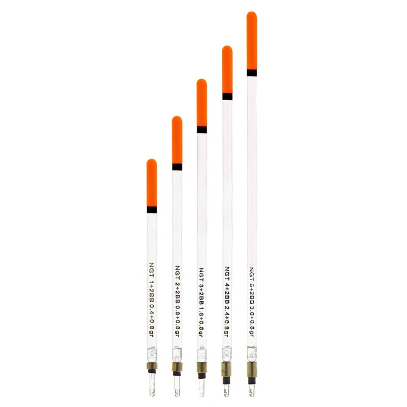 NGT 5-Pack Wide Tip Loaded Waggler Floats
