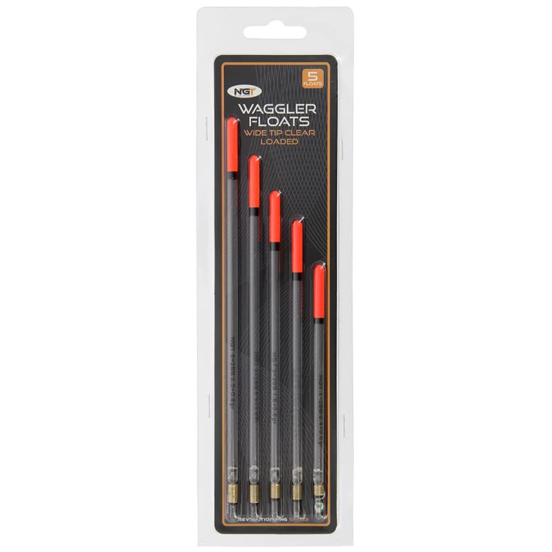 NGT 5-Pack Wide Tip Loaded Waggler Floats