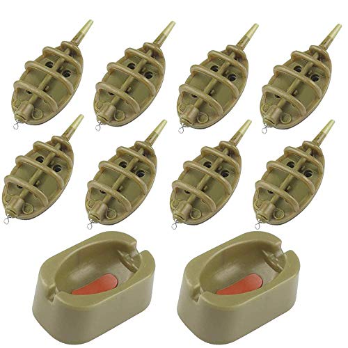 Inline Fishing Feeders Set with Quick Release Mould