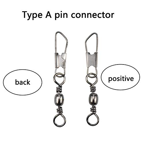 AvoDovA 100PCS Fishing Barrel Swivels with Snaps