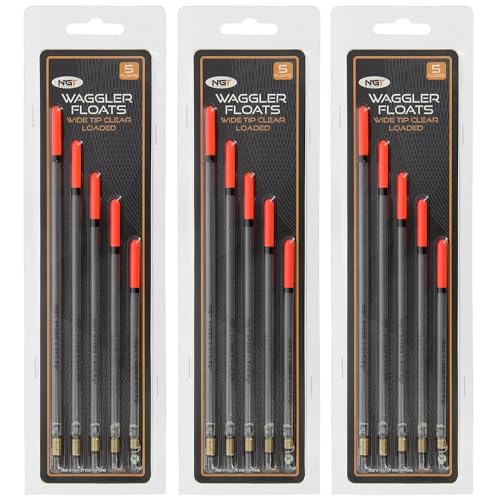 NGT Wide Tipped Clear Waggler Floats