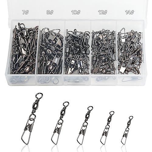 Realure 100/200 Pcs Fishing Swivels and Clips