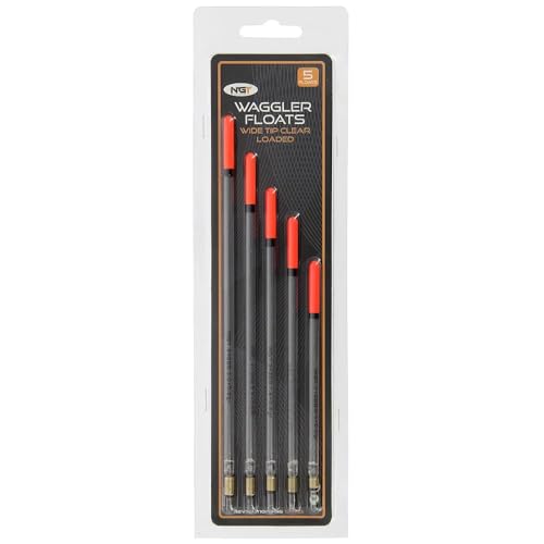 NGT Wide Tipped Clear Waggler Floats
