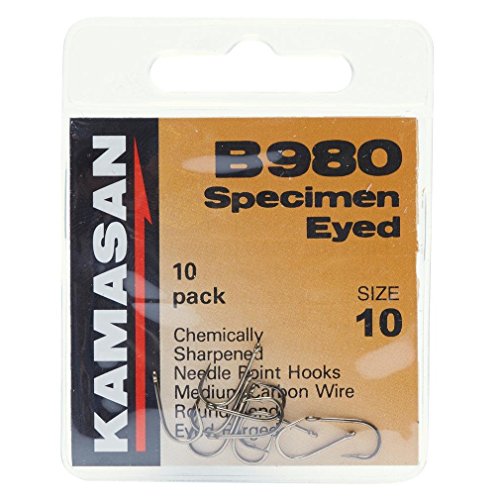 Kamasan B980 Barbed Eyed Hooks - Size 10