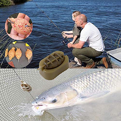 Inline Fishing Feeders Set with Quick Release Mould
